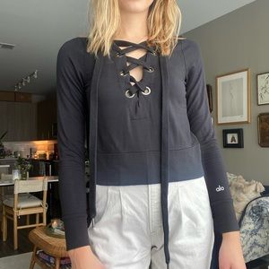 Alo Hockey Laced Top in Amazing Condition-Barely Worn